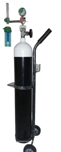 Oxygen cylinder set