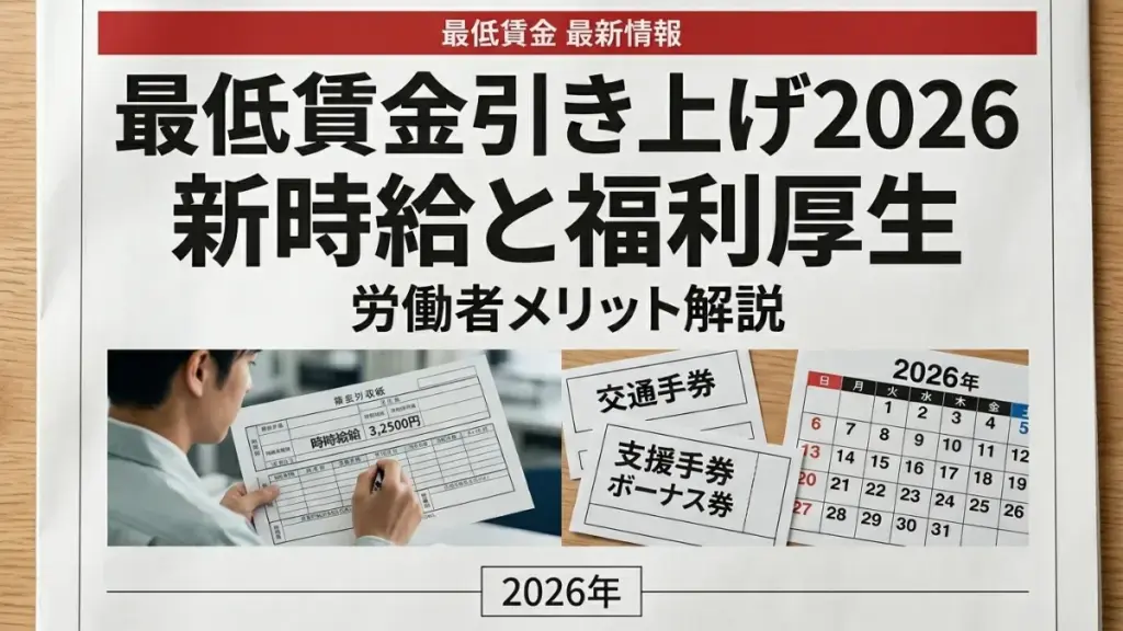 2026年日本の最低賃金引き上げ