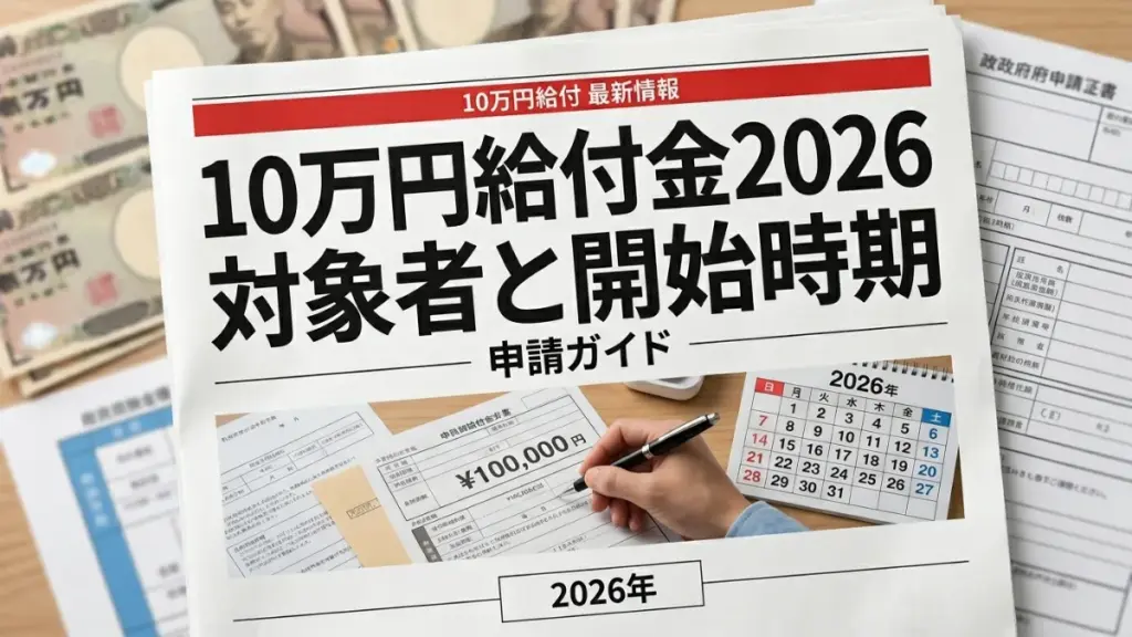 日本の10万円給付金2026
